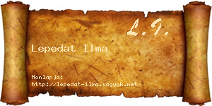 Lepedat Ilma névjegykártya